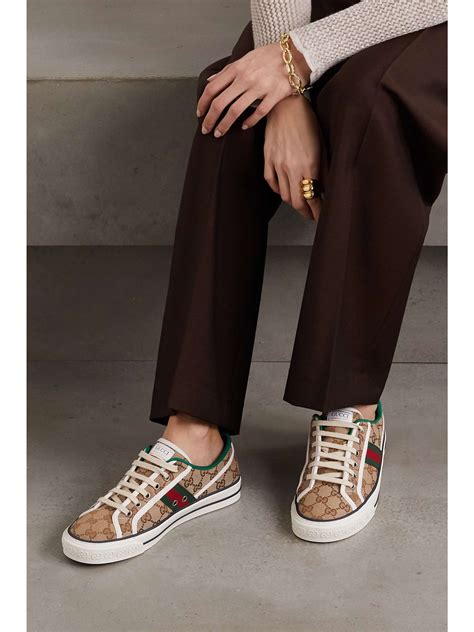 gucci striped tennis shoes|vintage gucci tennis shoes.